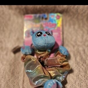 Sparkly Blue Unicorn Hair Scrunchie